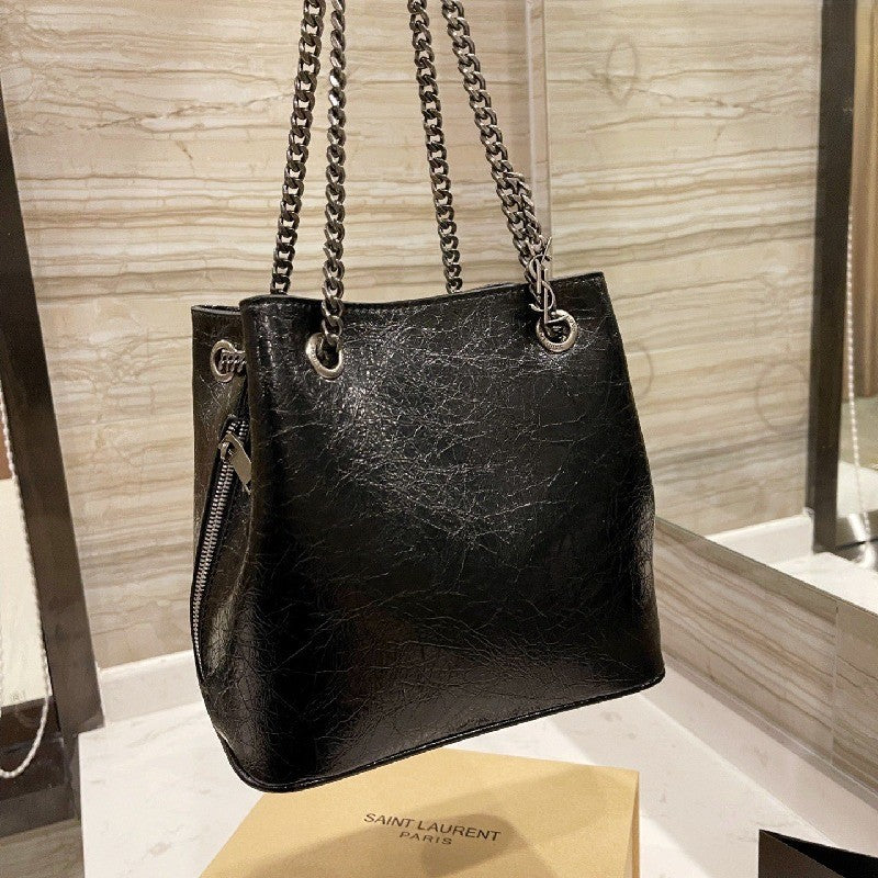YSL Saint Laurent Grained Leather Bag