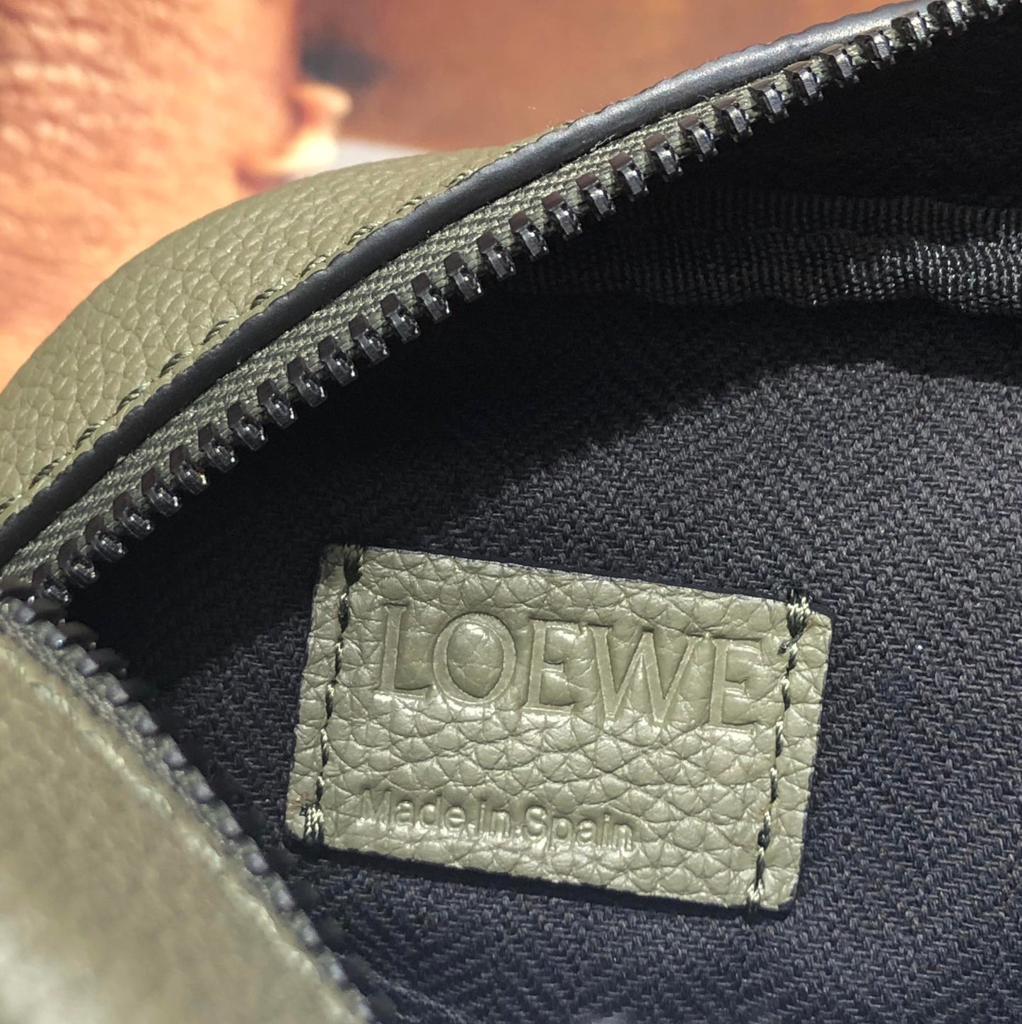 LOEWE Military Messenge Bag Grey, 23×18×9cm