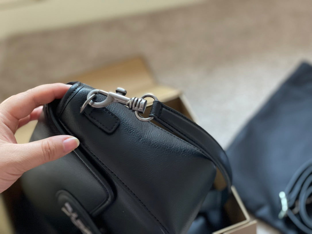 YSL Solferino Leather Medium Bag
