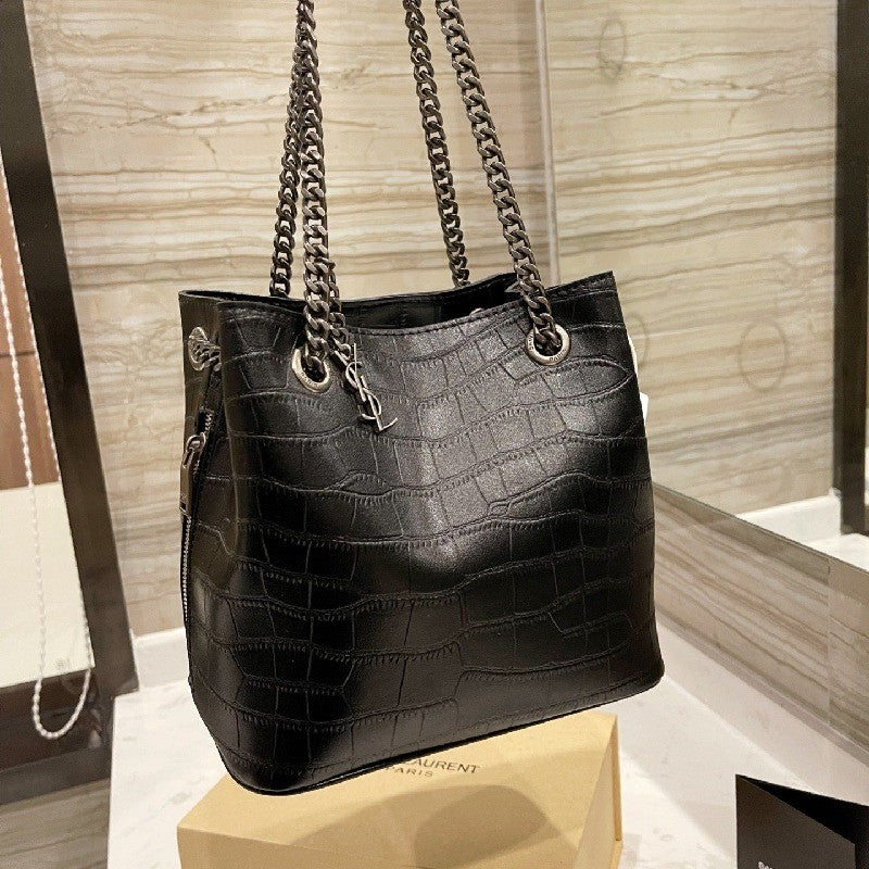 YSL Saint Laurent Grained Leather Bag
