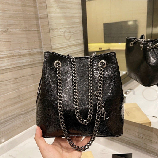 YSL Saint Laurent Grained Leather Bag